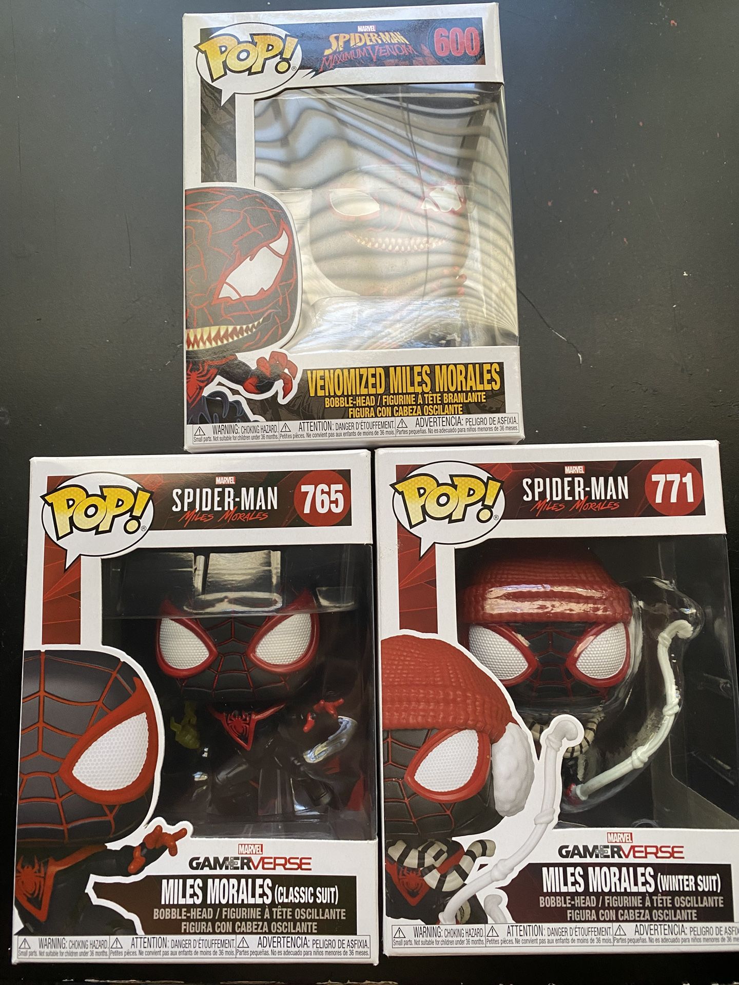 Miles Morales - 3 Bundle Funko Pop