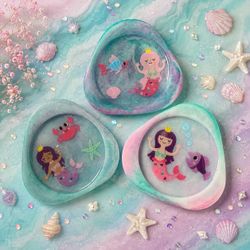 Handmade Mermaid Coaster Set