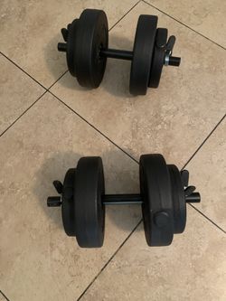 40 pound set of dumbbells