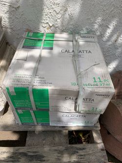 Style Selections Calacatta White Porcelain Tile 12x12