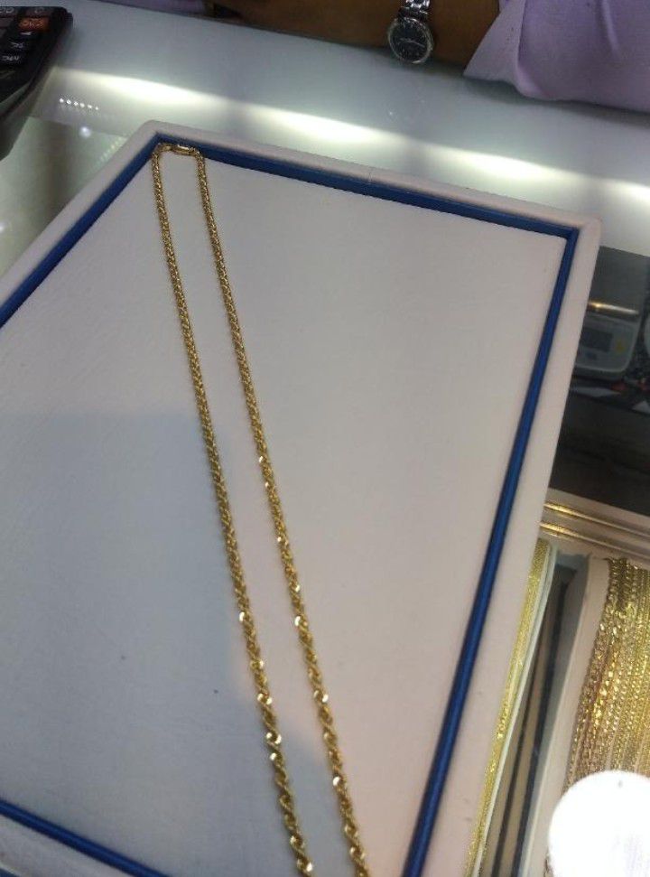men's gold chain 18 k 7.5 grams new
