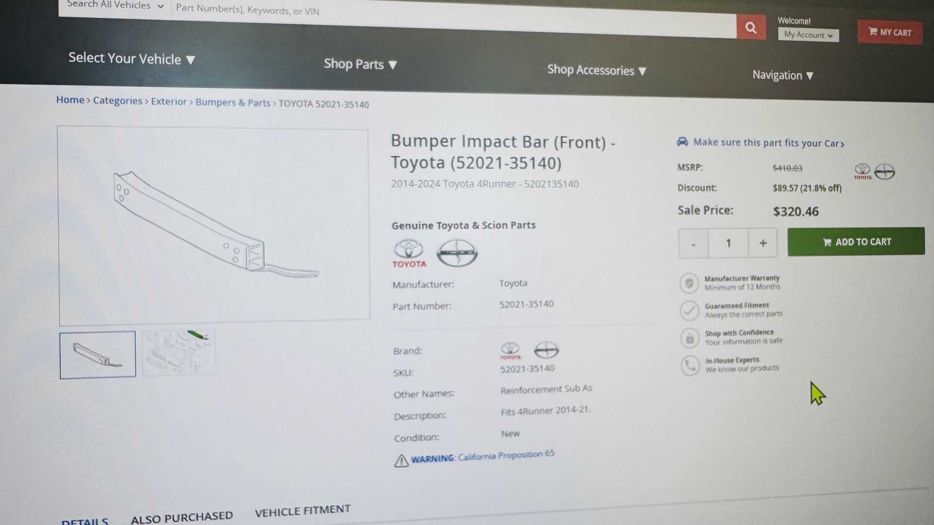 Bumper Impact Bar