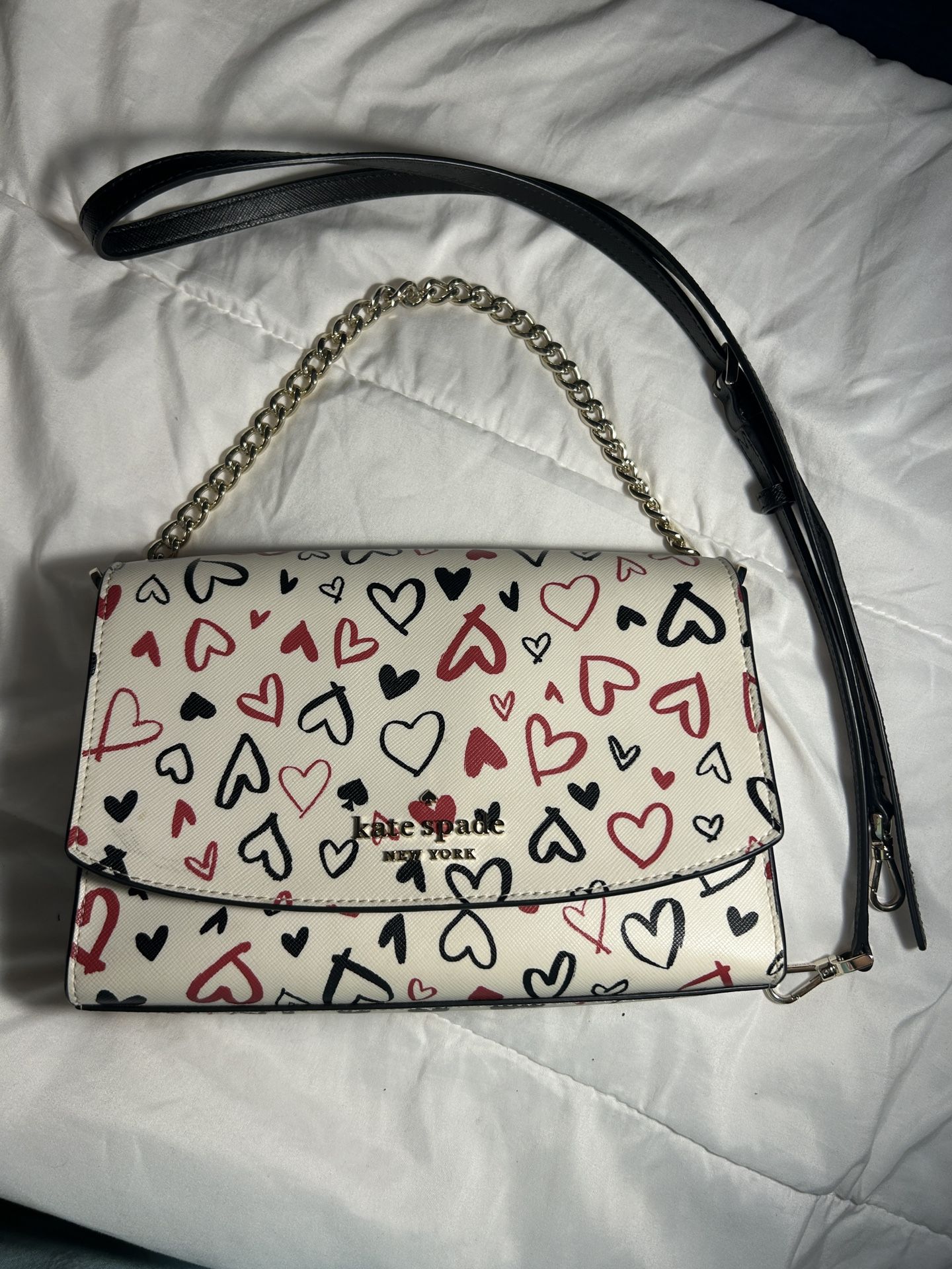 Kate Spade Heart Pattern Crossbody Purse