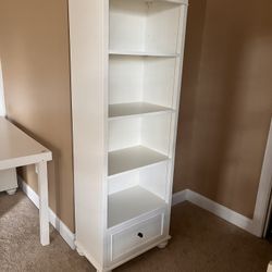 🪑 Corner Desk + Tower Bookshelf Set - Pottery Barn Teen Chelsea Collection
