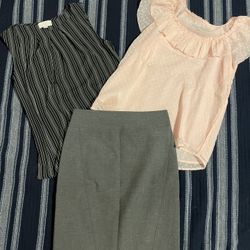 Loft XSP 2 Shirts + 1 Skirt