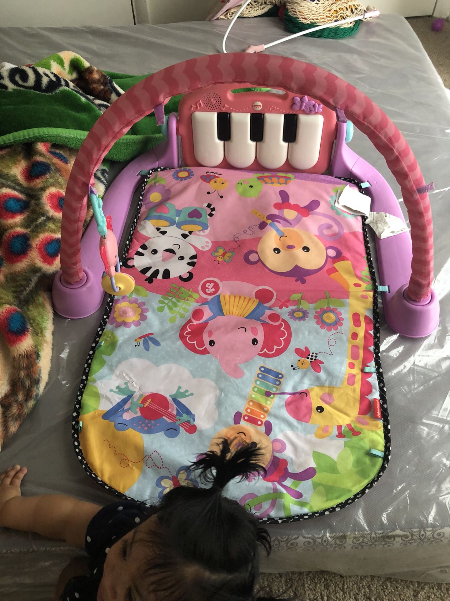 Baby toy and high chair