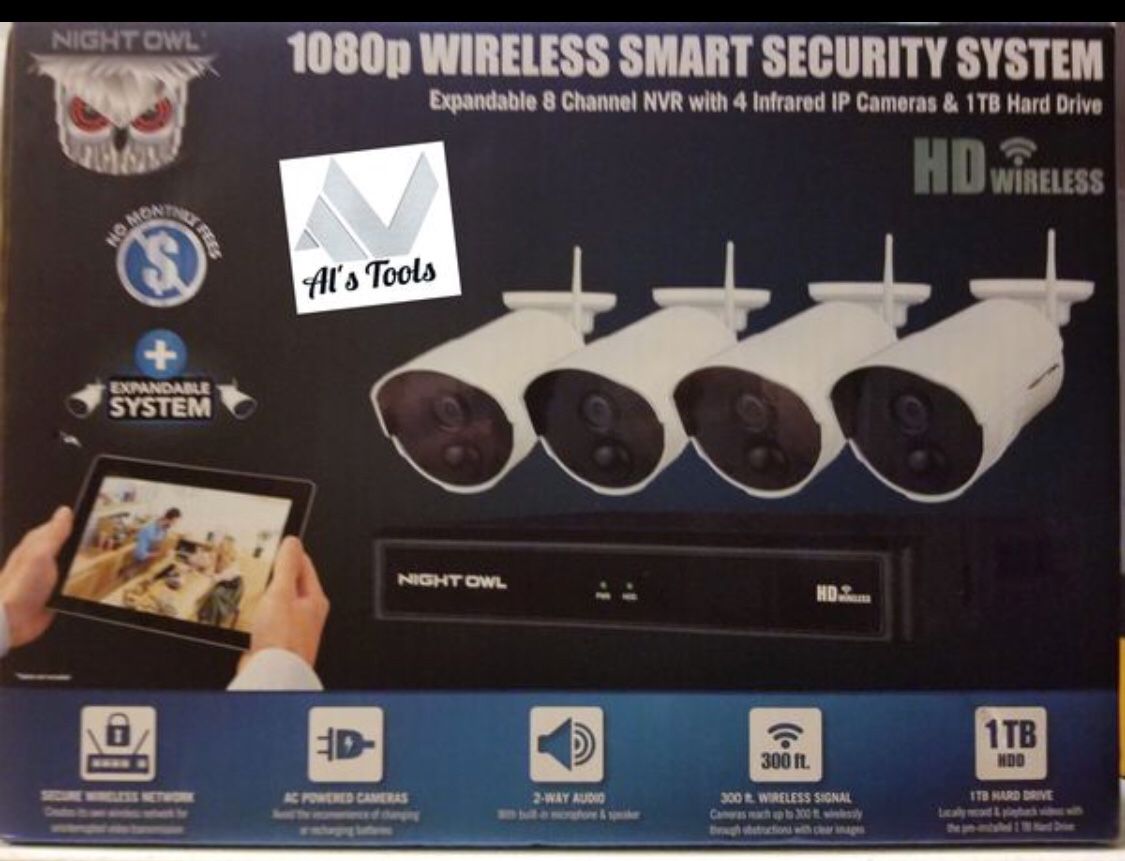 Night Owl Camera System 4 Channel 1080p Wireless Smart Security Hub camera