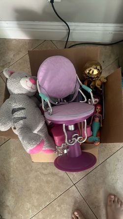 Box of girls toys