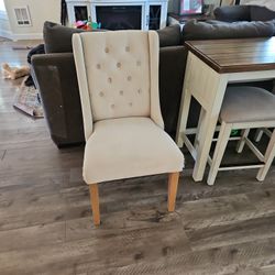 Cream Fabric Chair