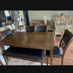 Kitchen Table With Bench