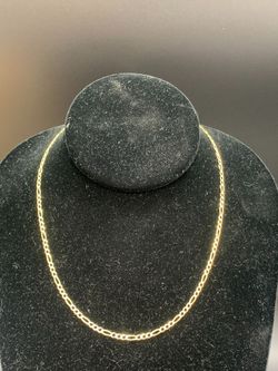 16" Diamond cut figaro chain #33572