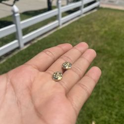 Gold Nugget earrings 14k
