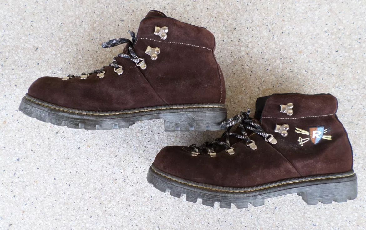 Vintage Suede Hiking Boots