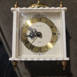 Antique Woman's Travel Alarm Clock-Elgin