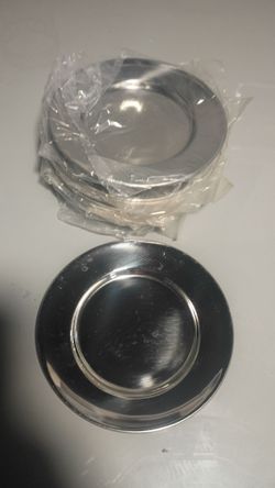 Stainless steel saucers