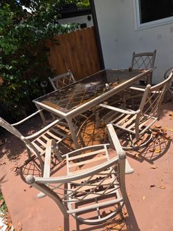 Juego de comedor de jardín