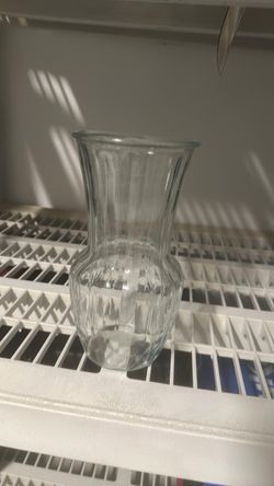 Clear Glass Flower Vase