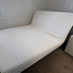 Queen Adjustable Bed Frame + Mattress – Excellent Condition