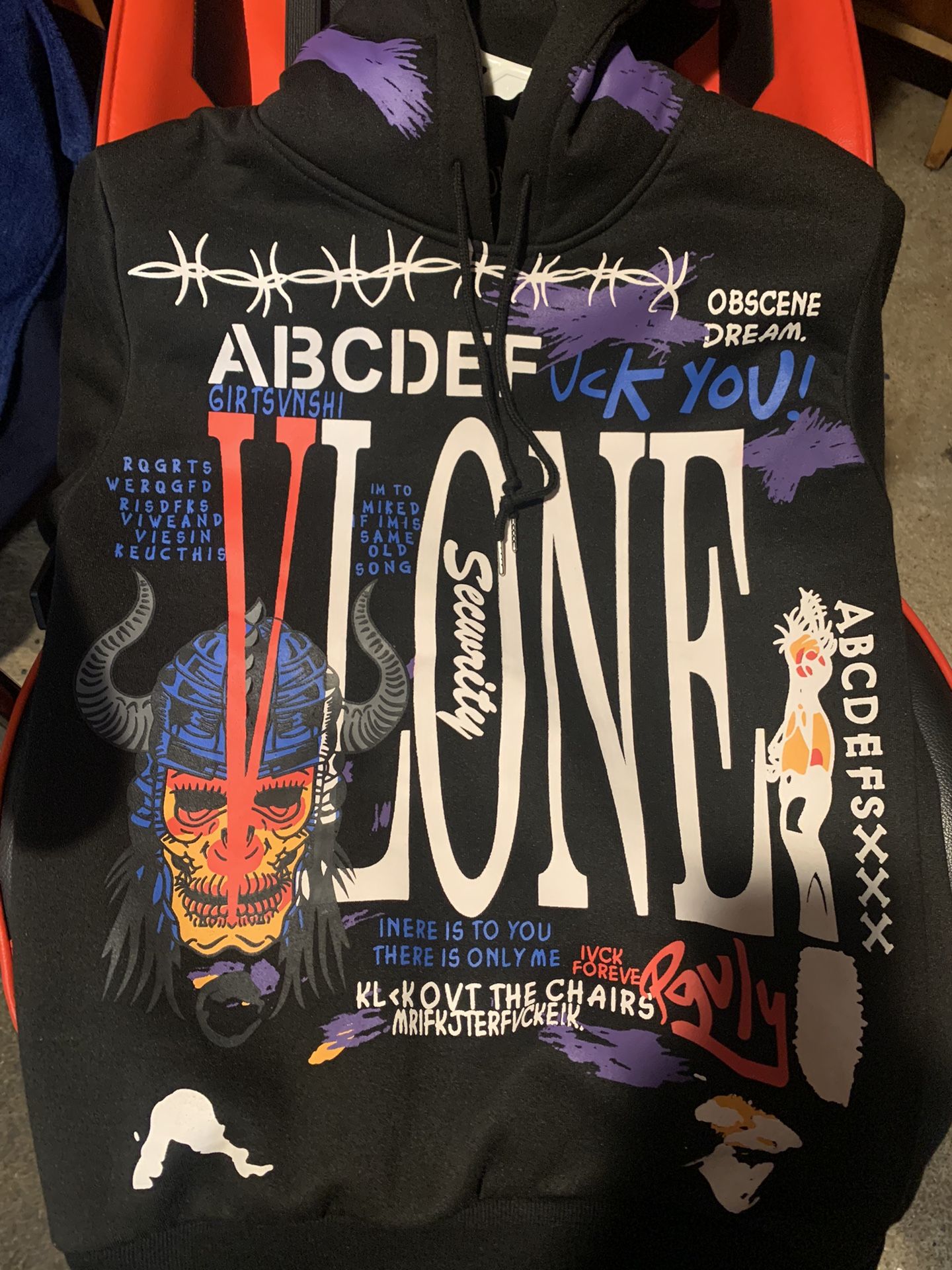 Graffiti Vlone Clothing Womens Vlone Graffiti Hip Hop Pullover