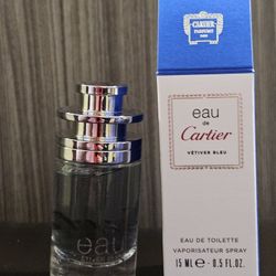 CARTIER EAU DE CARTIER VETIVER BLEU EAU DE TOILETTE SPRAY 15 ML/0.5 OZ 