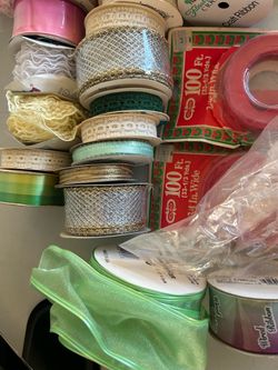 Large Lot of Assorted Craft Ribbons