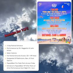 Baja Beach Fest 2025 Tickets VIP