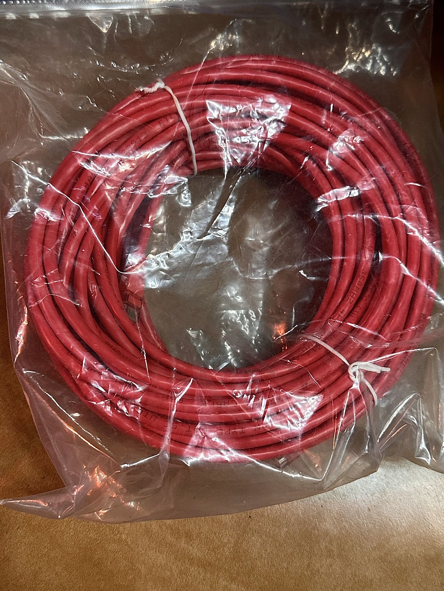 75 FT CAT5 CAT 5 HIGH SPEED ETHERNET LAN NETWORK RED PATCH CABLE. NEW pickup location Crestwood ill 