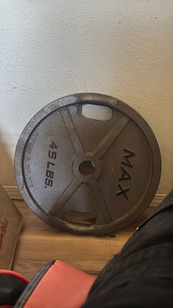 MAX 45 lb Olympic Weight Plate