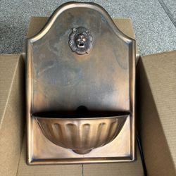 Smith & Hawken Courtyard Wall Fountain Copper-Clad Brass Spigot Pump