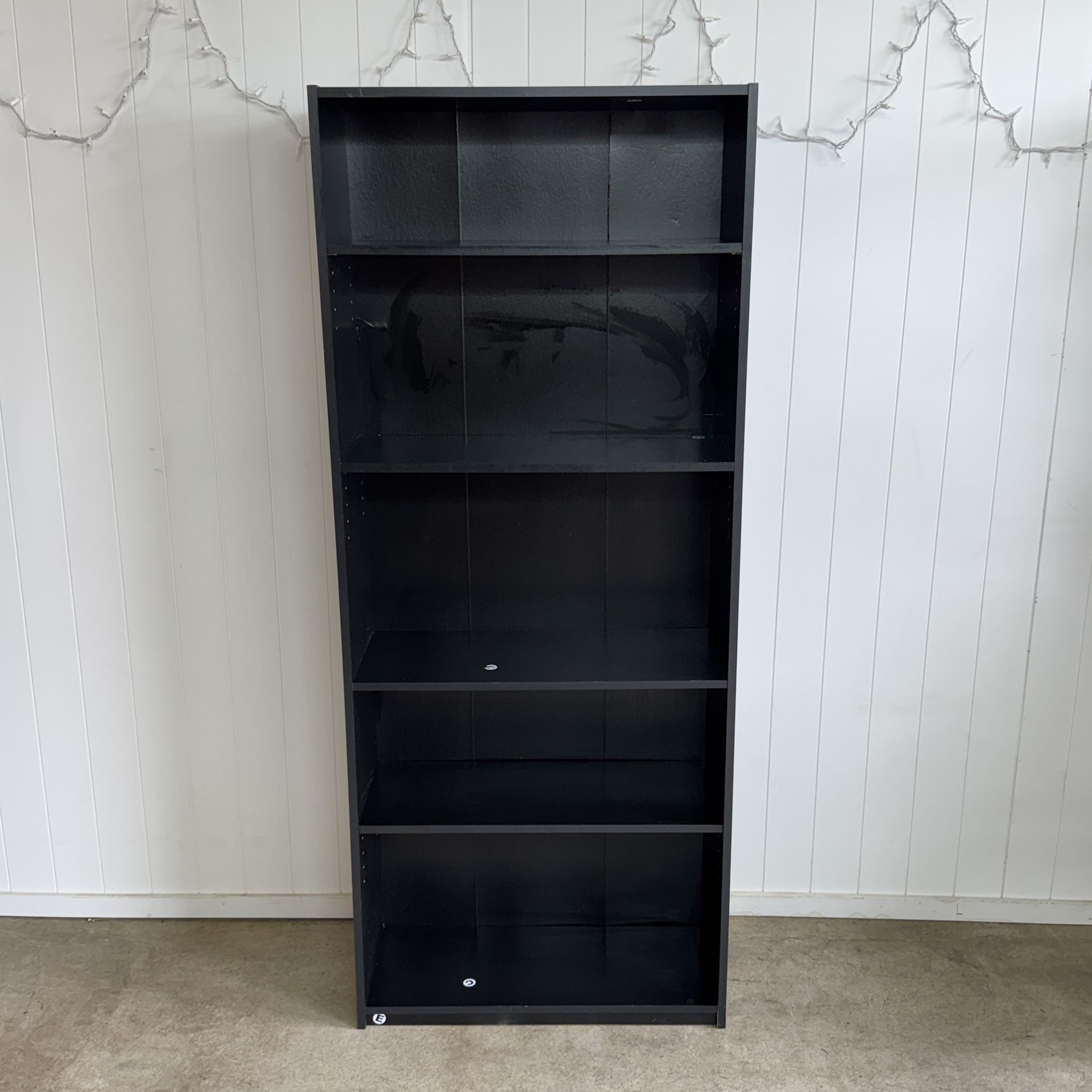 Black Tall Bookcase