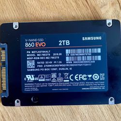 2TB Samsung SATA SSD 860 EVO