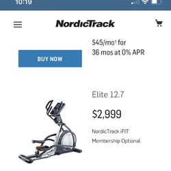 NordicTrack ‎iFIT Health & Fitness Elite 17.7 Elliptical Trainer Like New