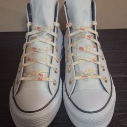 Converse Chuck Taylor All Star Lift Platform High "Paint Splatter - White...Wm(Sz 8)