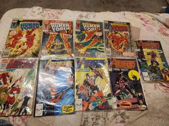 Marvel Comics Avengers Spotlight Mixed Comic Book Lot Human Torch Hawkeye Bagged