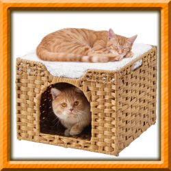 SETVSON CAT BEDS INDOOR HANDWOVEN CAT CAVE(NEW) $20
