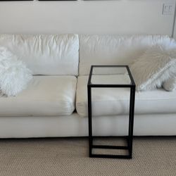 White Couch Sectional Love Sofa Living Room Furniture 