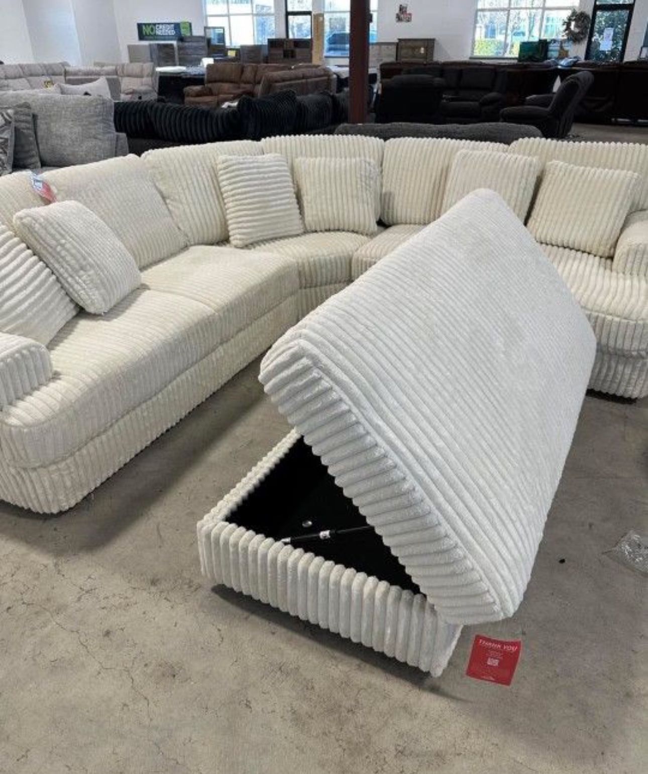 Corduroy Sofa Sleeper Sectional With Storage