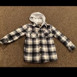 Freedom Foundry Boys' Sherpa Lined Fleece Hooded Jacket Size XS (5-6)