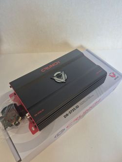 CRUNCH 3725 WATTS MONOBLOCK 1 OHM STABLE BUILT IN CROSSOVER WITH BASS CONTROL CAR AMPLIFIER