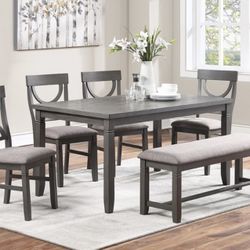 New Gray Dining Room Set 