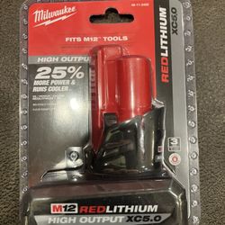 Milwaukee M12 Xc5.0 Battery