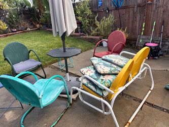 Metal vintage chairs