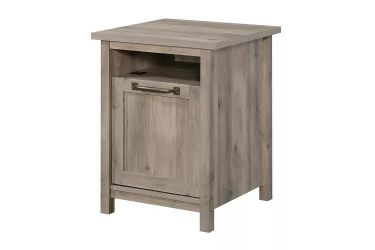 Better Homes & Gardens Modern Farmhouse Side Table with USB, Rustic Gray Finish