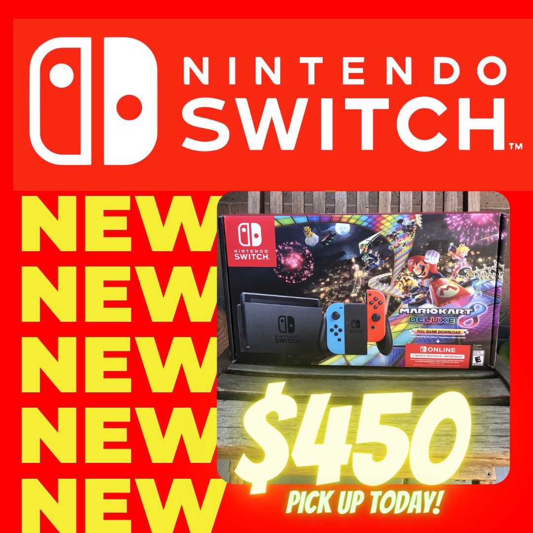 ~NEW!~ Nintendo Switch W/ Mario Kart 8