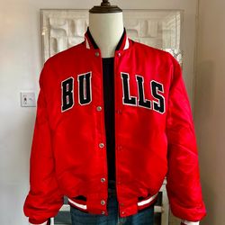 Vintage Bulls Starter Jacket Large