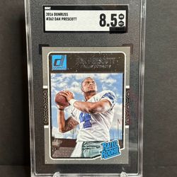 Dak Prescott Rated Rookie slab SCG 8.5