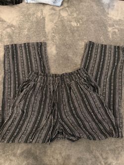 Black and White Wide Legged Pants