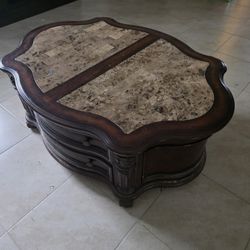 Kevin Charles Walnut Coffe Table