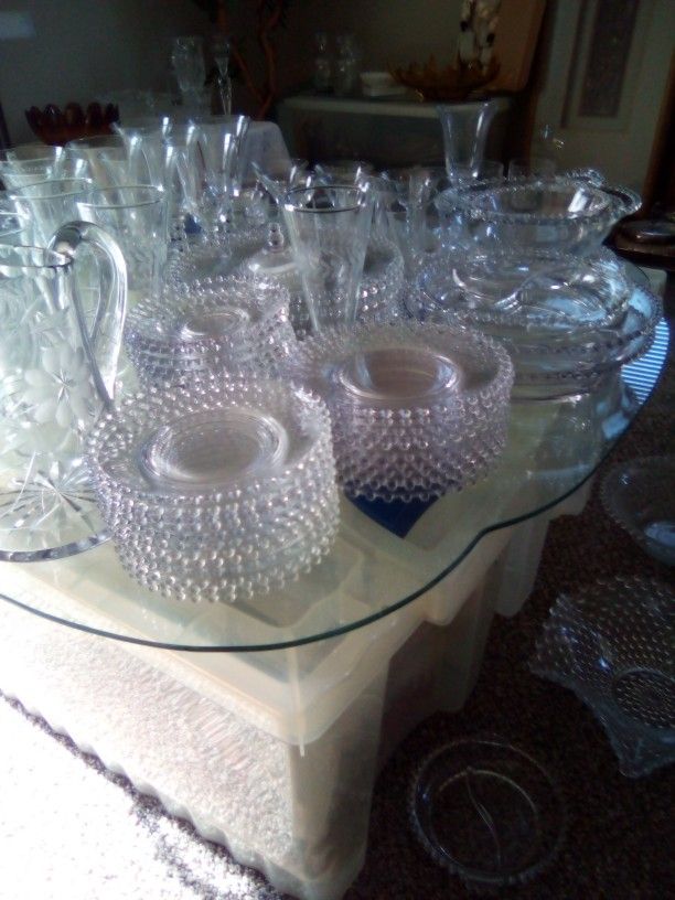 Crystal Clear Candlewick Dishes