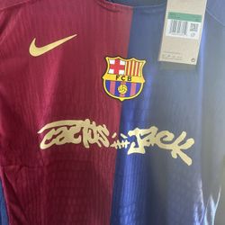 FC Barcelona x Travis Scott Limited Edition Cactus Jack HOME Jersey - Slim Fit